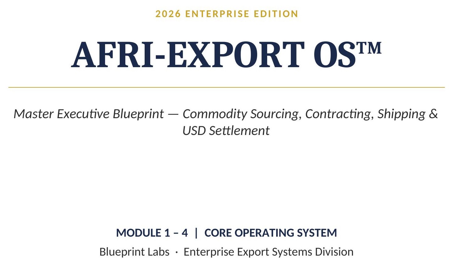 AFRI-EXPORT OS Master Executive Blueprint cover page